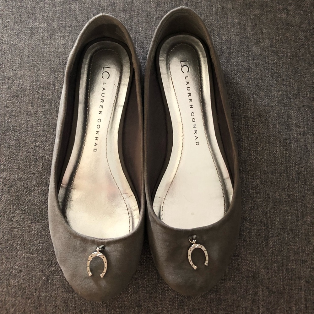 Lauren Conrad Grey Horseshoe Flats